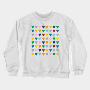 Rainbow Hearts Crewneck Sweatshirt